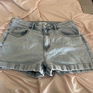 denim shorts